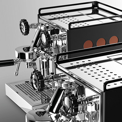 Rocket Espresso Appartamento Black/Copper kavos aparatas, atnaujintas