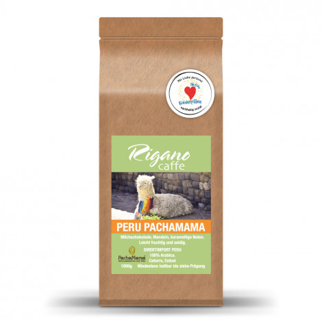 Kaffeebohnen Rigano Caffe Peru PachaMama, 1 kg