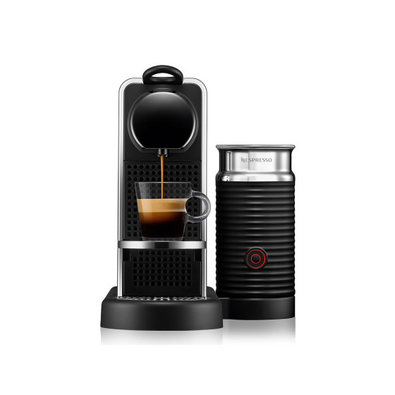 Nespresso CitiZ Platinum & Milk Stainless Steel D Coffee Pod Machine