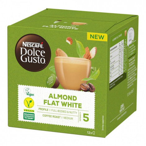 Capsules de café NESCAFÉ® Dolce Gusto® Almond Flat White, 12 pièces.