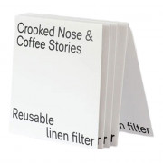 Herbruikbaar linnen filter voor V60 koffiedruppelaars Crooked Nose & Coffee Stories