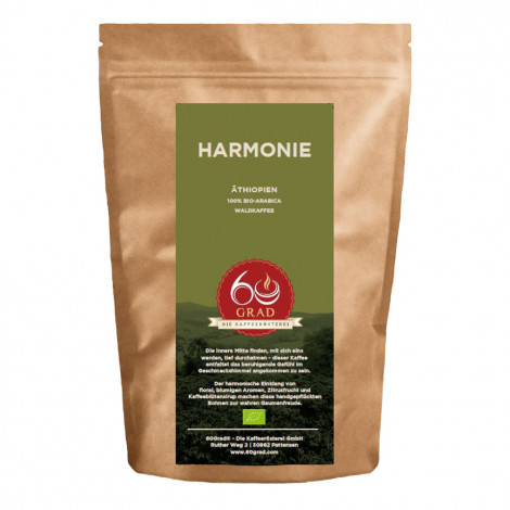 Kaffeebohnen 60 Grad – Die Kaffeerösterei Harmonie Bio Kaffee, 1 kg