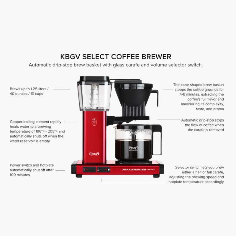 Moccamaster KBG 741 Select Koffiezetapparaat met filter