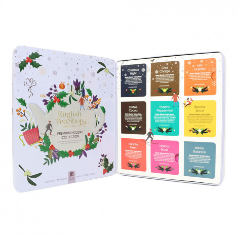 Tējas komplekts English Tea Shop “Premium Holiday Collection White Gift Tin”, 72 gab.