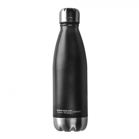 Thermosflasche Asobu „Central Park Black Silver“, 500 ml