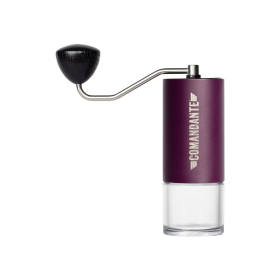 Młynek do kawy ręczny Comandante C40 MK4 Nitro Blade Deep Purple - pomarańczowy