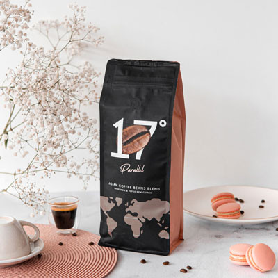 Grains de café “Parallel 17” dans une boîte cadeau, 1 kg