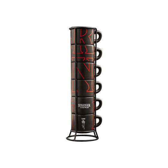 Bialetti Stranger Things Stapelbare Tassen, 6 X 80 Ml