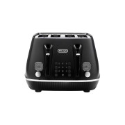 DeLonghi Distinta X CTIN4003.BK Four Slot Toaster – Black