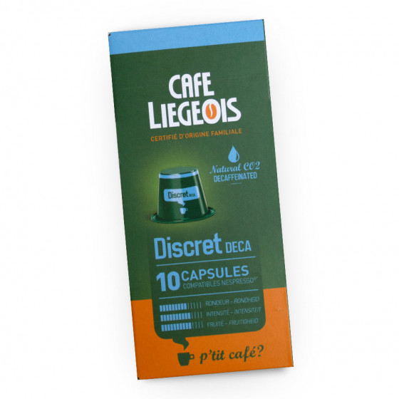 Kavos kapsulės Café Liégeois „Discret Deca”, 10 vnt. Kavos kapsulės Café Liégeois „Discret Deca”, 10 vnt.