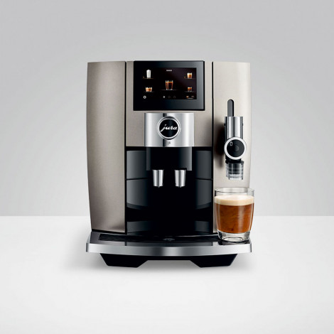 JURA J8 Midnight Silver täysautomaattinen kahvikone – musta/harmaa