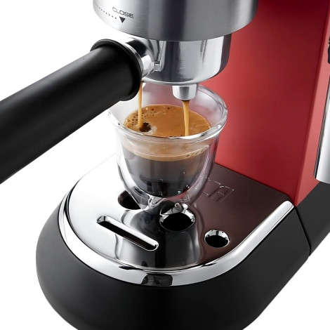 DeLonghi Dedica Style EC 685.R tabletinis espresso kavos aparatas, raudonas