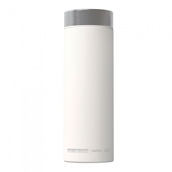Termo gertuvė Asobu „Le Baton White Silver“, 500 ml Termo gertuvė Asobu „Le Baton White Silver“, 500 ml