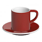Espressokopp med underlägg Loveramics ”Bond Red”