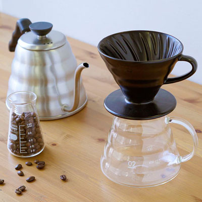 Ceramic coffee dripper Hario V60-02 Matte Black