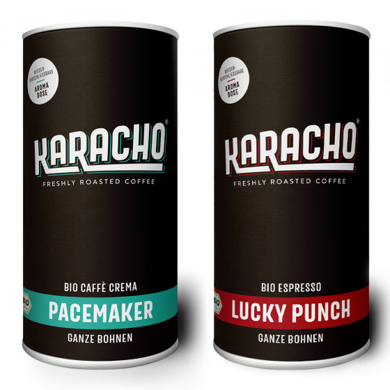 Kaffeebohnen-Set „Karacho Set“, 2 x 340 g