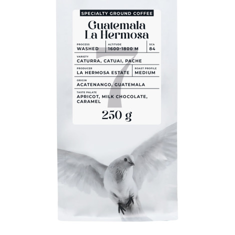 Specialty jahvatatud kohv Black Crow White Pigeon Guatemala La Hermosa, 250 g