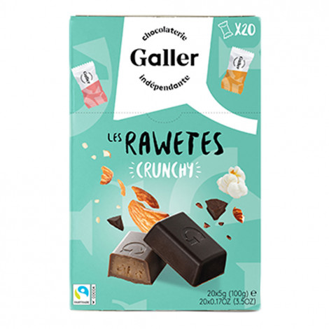 Zestaw cukierków czekoladowych Galler Les Rawetes – Crunchy, 20 szt. (100 g)