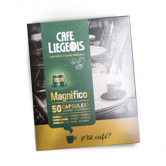 Kavos kapsulės Café Liégeois „Magnifico“, 50 vnt. Kavos kapsulės Café Liégeois „Magnifico“, 50 vnt.