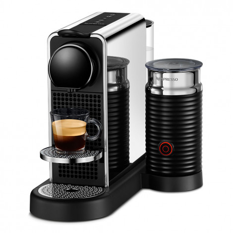 Nespresso CitiZ Platinum & Milk Stainless Steel D Coffee Pod machine -  Coffee Friend