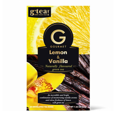Green tea g’tea! “Lemon & Vanilla”, 20 pcs.