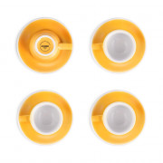 Espresso cup with a saucer set Loveramics Egg Yellow, 4 x 80 ml