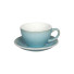 Filiżanka do café latte ze spodkiem Loveramics Egg Ice Blue, 300 ml