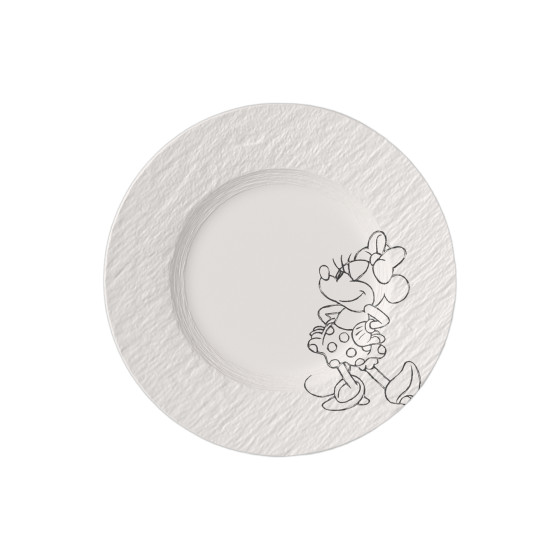 Villeroy & Boch Manufacture Rock Blanc Mickey Mouse Talerz śniadaniowy / deserowy, 21,7 cm