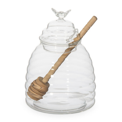 Honey jar with a wooden spoon Homla MELLA, 0.46 l
