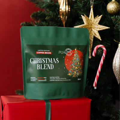 Limitierte Edition festlicher Kaffeebohnen Christmas Blend, 250 g