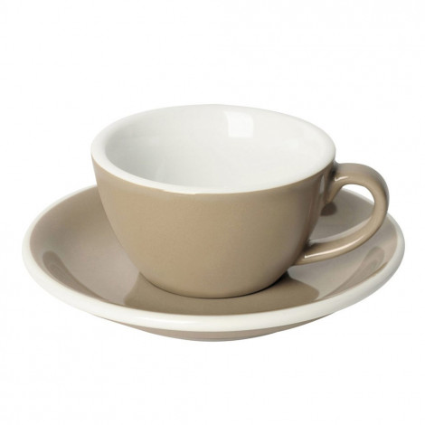 Flat White cup with a saucer Loveramics “Egg Taupe”, 150 ml