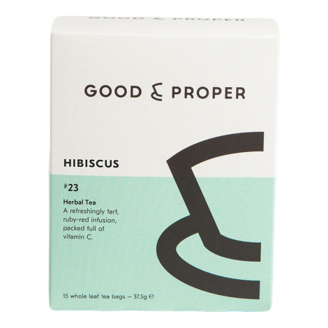 Žolelių arbata Good & Proper „Hibiscus“, 15 vnt.