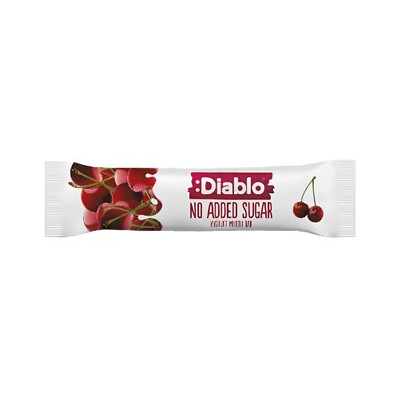 Met yoghurt omhulde mueslireep zonder toegevoegde suiker Diablo Sugar Free Cherry, 30 gr