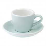Espresso cup with a saucer Loveramics Egg River Blue, 80 ml
