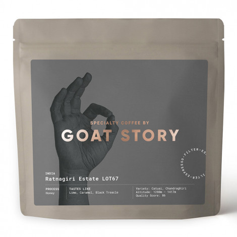 Rūšinės kavos pupelės Goat Story „India Ratnagiri Estate“, 250 g