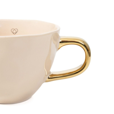 Cup with a handle Homla MALBI Beige, 350 ml