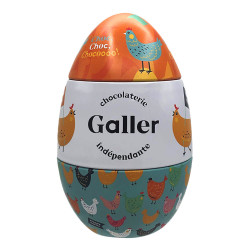 Zestaw czekoladowych cukierków Galler „Metal Easter Egg”, 15 szt.