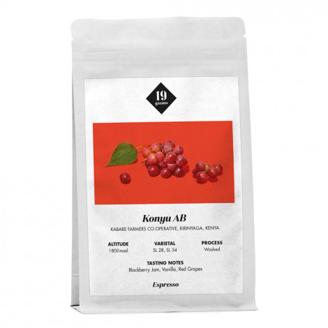 Kaffeebohnen 19 grams Konyu AB Kenya Espresso, 1 kg