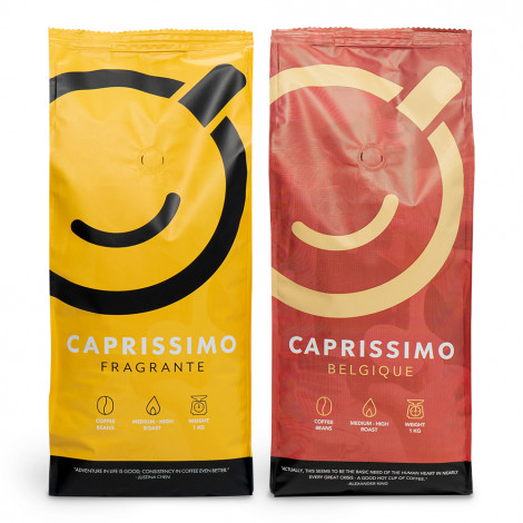 Kavos pupelių rinkinys „Caprissimo Duo“, 2 kg