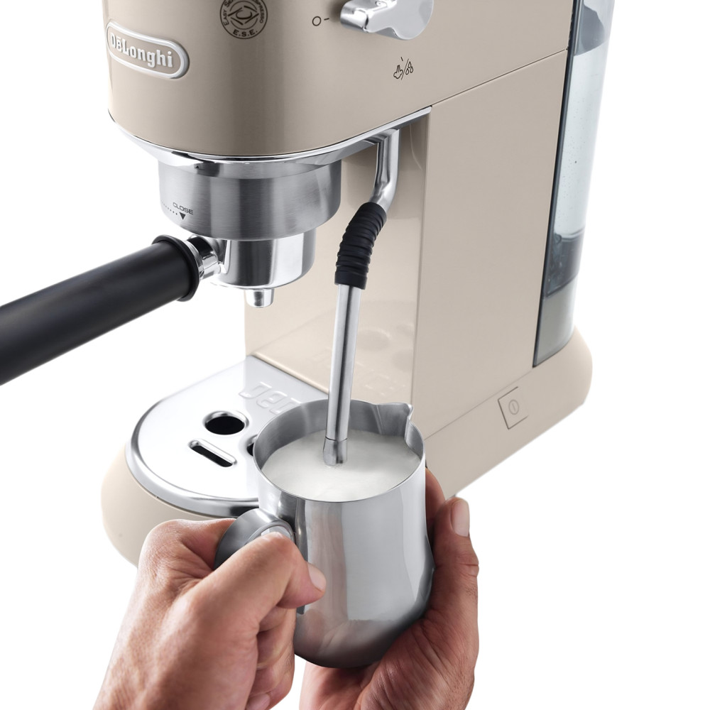 Égouttoir élargi En Inox Pour DeLonghi Dedica - Pour 2 Tasses, Anti-éclaboussures - Compatible EC685/EC885 - Fabriqué En Allemagne