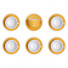 Cappuccino cup with a saucer Loveramics Egg Yellow, 200 ml, 6 pcs.