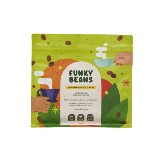 Kawa ziarnista specialty Funky Beans Myanmar Shwe Yi Mon Filter, 200 g