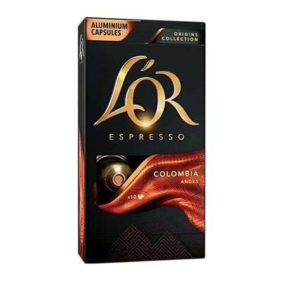 Kafijas kapsulas L’OR COLOMBIA, 10 gab.