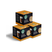 Kavos kapsulių rinkinys Dolce Gusto® aparatams Starbucks Caramel Macchiato, 3 x 6 + 6 vnt.