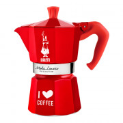 Espressokann Bialetti Moka Lovers 6-cup Red