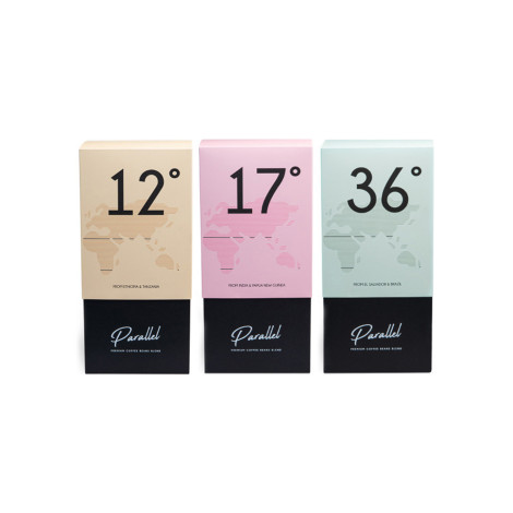 Kaffeebohnen-Set Parallel 12 + Parallel 17 + Parallel 36 in einer Geschenkbox