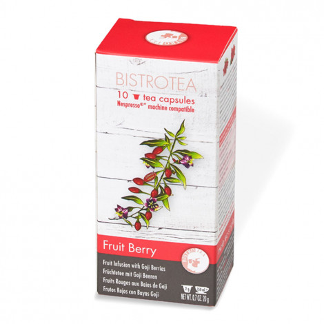 Biologische theecapsules voor Nespresso® machines Bistro Tea Fruit Berry, 10 st.