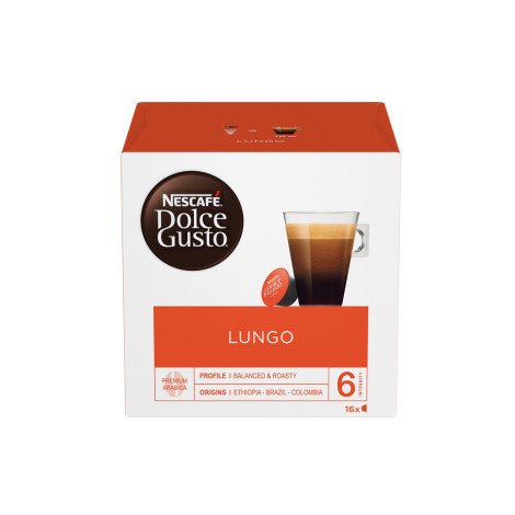 Capsules de café NESCAFÉ® Dolce Gusto® Lungo, 16 pièces.