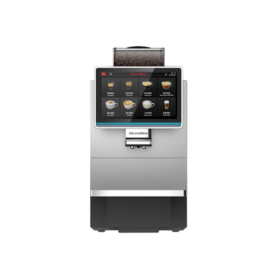 dr. coffee coffee break plus helautomatisk kaffemaskin - silver
