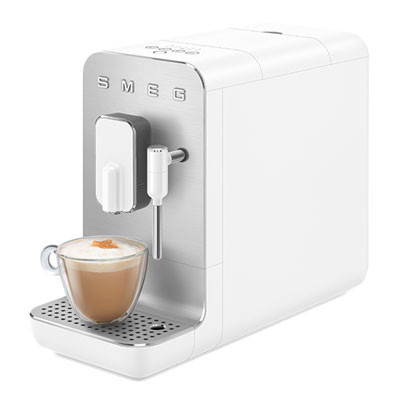 Kaffeemaschine Smeg „50’s Style Silver White BCC02WHMEU“